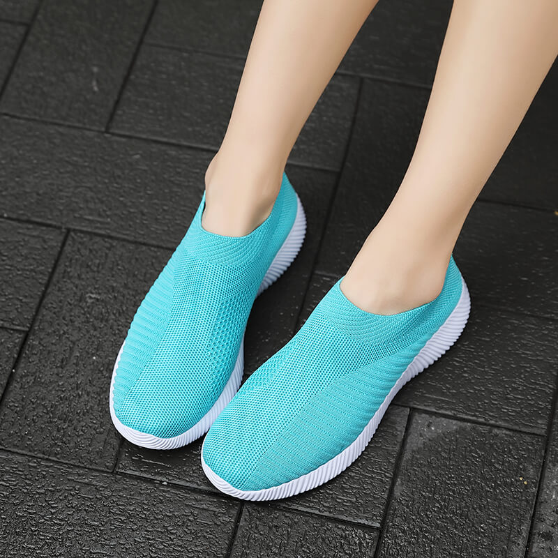 Tênis Casuais Femininos, Solado Macio e Leve para Corrida, Respirável e de Calce Fácil, Disponível em Tamanhos Grandes
