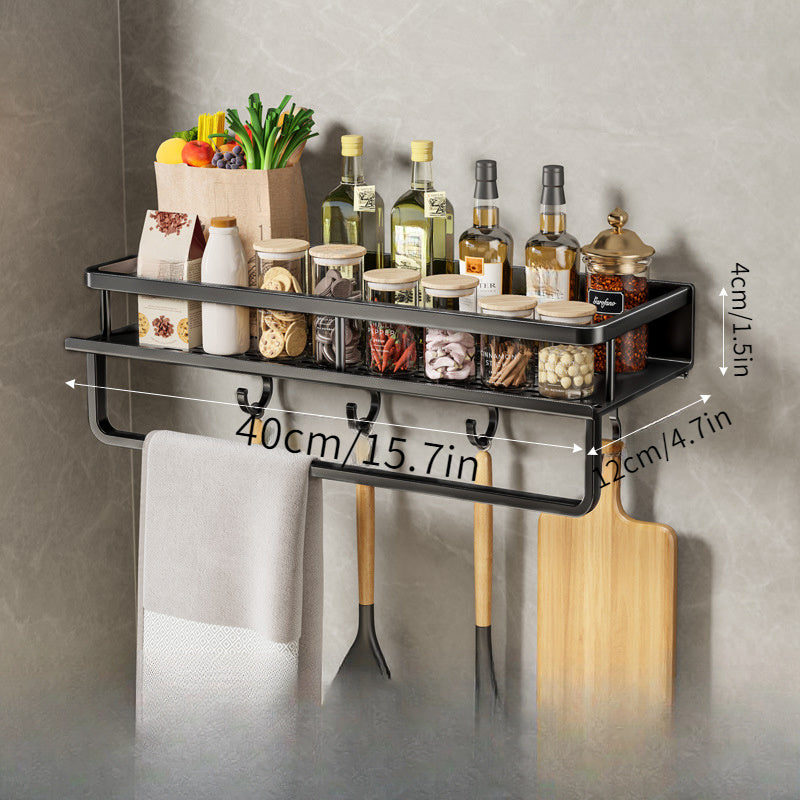 Organizador Multifuncional – Suporte de Temperos, Utensílios e Toalhas para Mais Praticidade