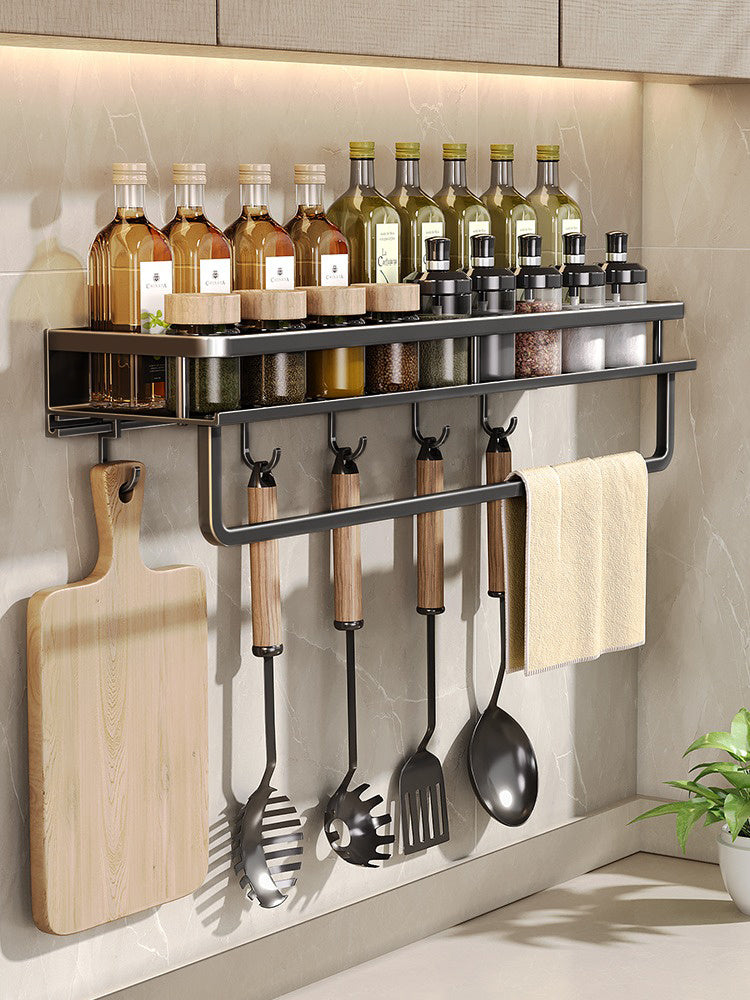 Organizador Multifuncional – Suporte de Temperos, Utensílios e Toalhas para Mais Praticidade