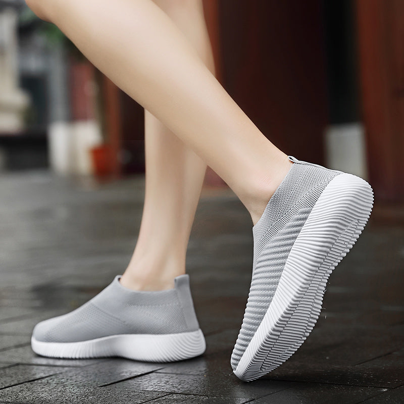Tênis Casuais Femininos, Solado Macio e Leve para Corrida, Respirável e de Calce Fácil, Disponível em Tamanhos Grandes