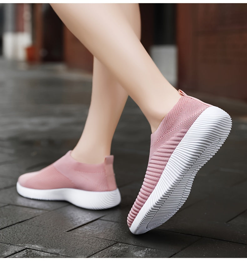 Tênis Casuais Femininos, Solado Macio e Leve para Corrida, Respirável e de Calce Fácil, Disponível em Tamanhos Grandes