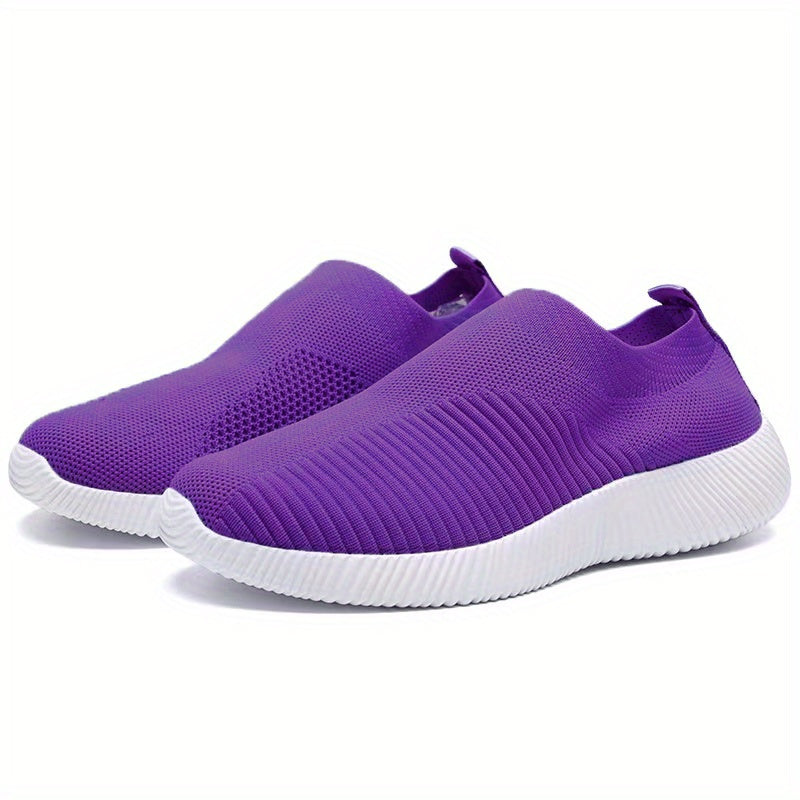 Tênis Casuais Femininos, Solado Macio e Leve para Corrida, Respirável e de Calce Fácil, Disponível em Tamanhos Grandes
