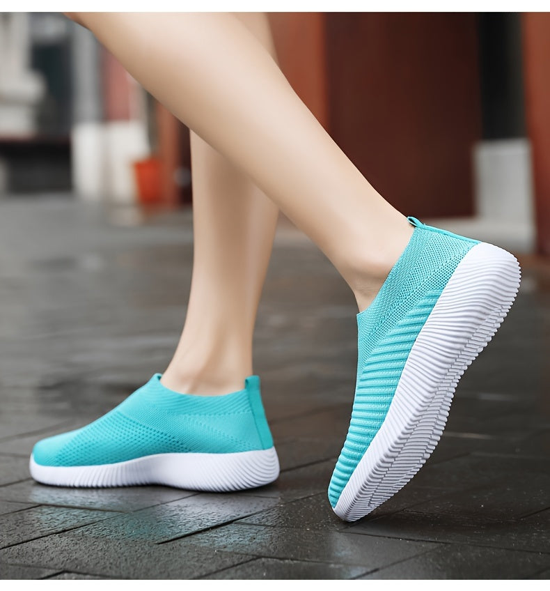 Tênis Casuais Femininos, Solado Macio e Leve para Corrida, Respirável e de Calce Fácil, Disponível em Tamanhos Grandes