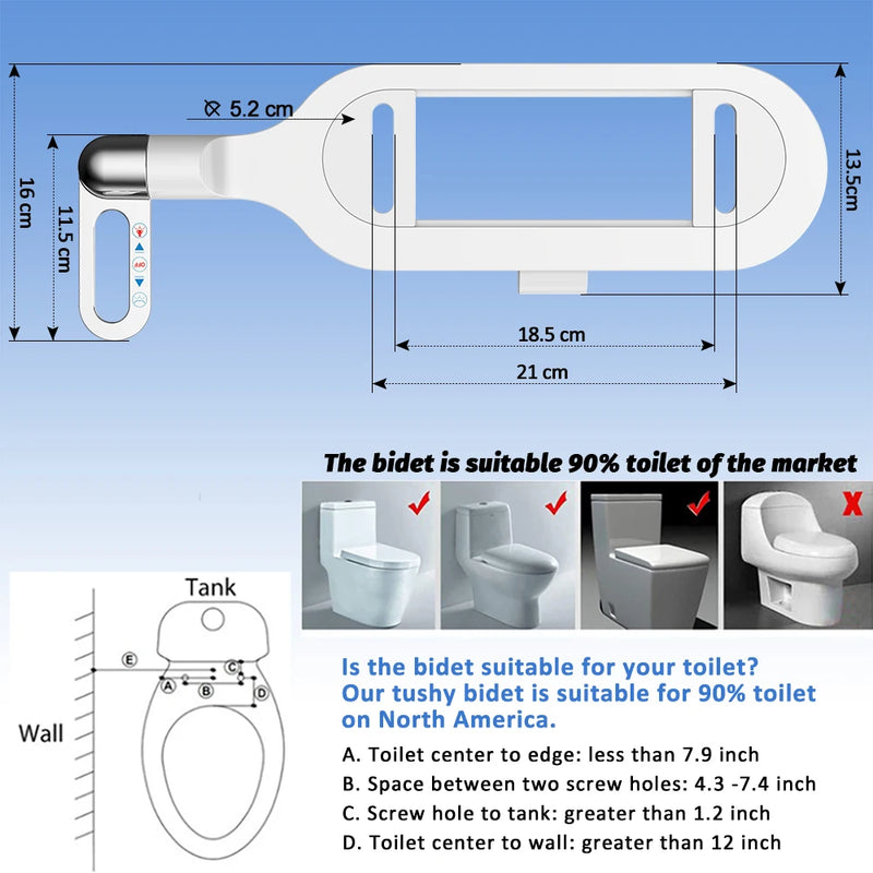 Renove seu banheiro com conforto e tecnologia! Assento sanitário com bidê ultrafino e leve, bico duplo e pressão ajustável para uma higiene impecável. Sofisticação e praticidade para seu dia a dia!