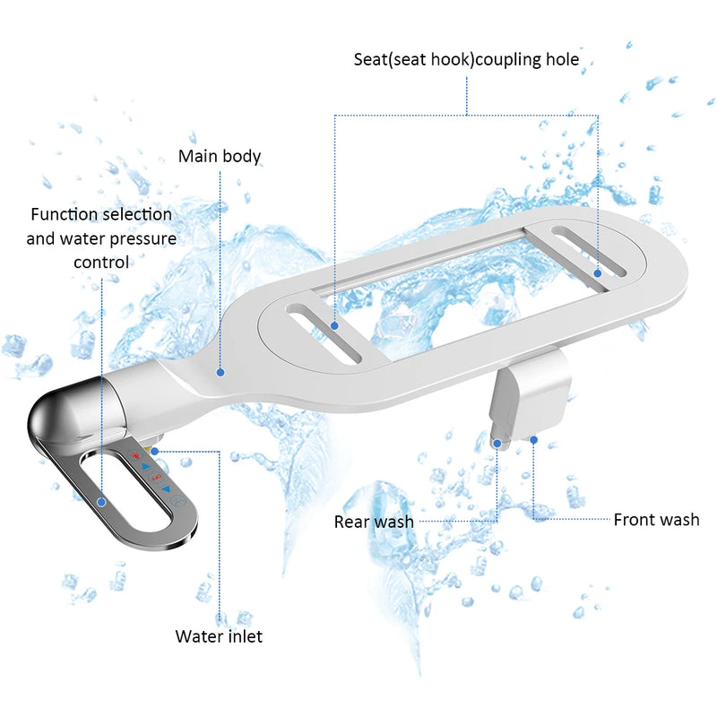 Renove seu banheiro com conforto e tecnologia! Assento sanitário com bidê ultrafino e leve, bico duplo e pressão ajustável para uma higiene impecável. Sofisticação e praticidade para seu dia a dia!