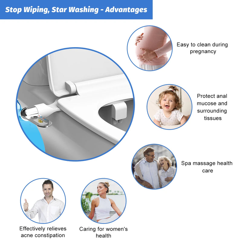 Renove seu banheiro com conforto e tecnologia! Assento sanitário com bidê ultrafino e leve, bico duplo e pressão ajustável para uma higiene impecável. Sofisticação e praticidade para seu dia a dia!