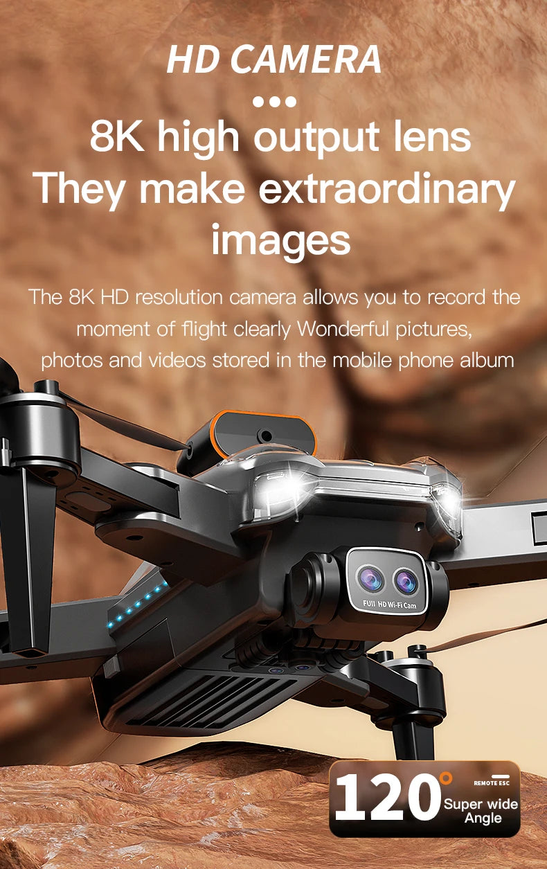 Drone Lenovo P11 Pro Max  5G GPS 8K Professional HD Fotografia Aérea Dual Camera Obstacle Avoidanc Brushless Quadrotor 10000M