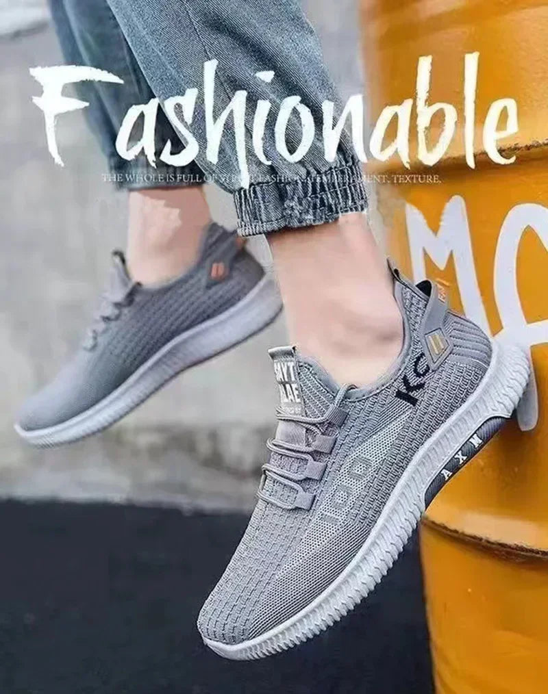 Sapatos antigos de pano para primavera e outono, solado macio, com malha respirável, antiderrapantes e resistentes ao desgaste. Calçado casual de cano baixo, ideal para trabalho.