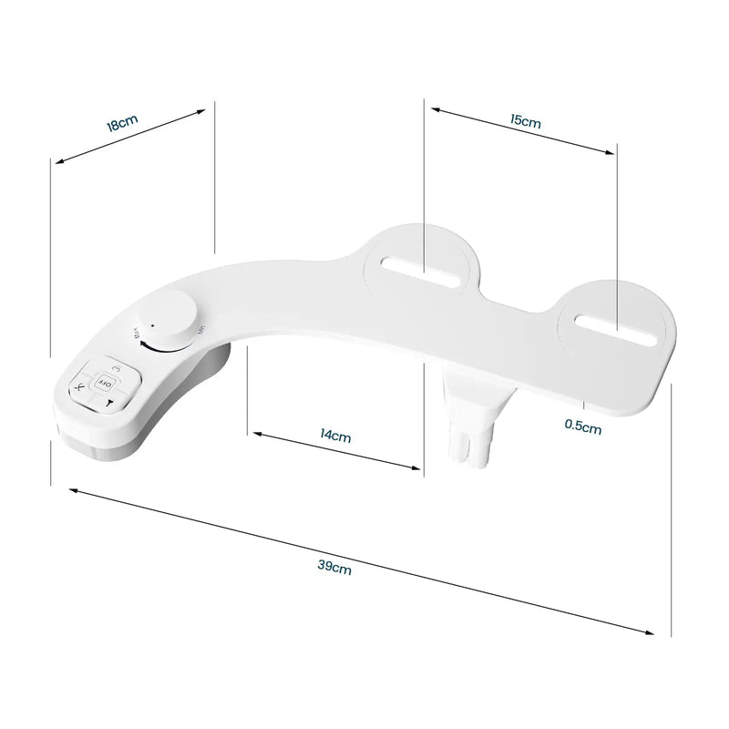 Bidê Não Elétrico SAMODRA – Higiene Superior com Bico Duplo Autolimpante (Lavagem Frontal e Traseira)  Conforto e Praticidade para seu Banheiro