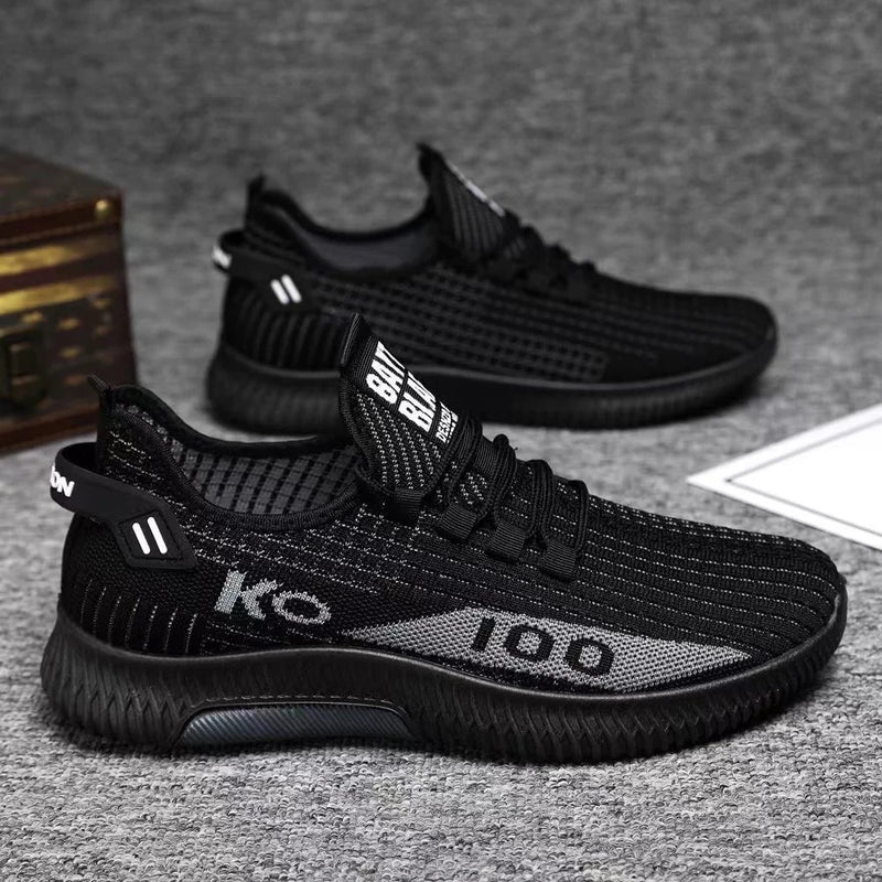 Sapatos antigos de pano para primavera e outono, solado macio, com malha respirável, antiderrapantes e resistentes ao desgaste. Calçado casual de cano baixo, ideal para trabalho.