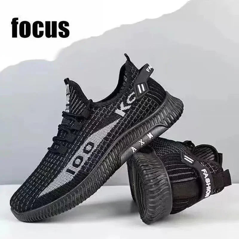 Sapatos antigos de pano para primavera e outono, solado macio, com malha respirável, antiderrapantes e resistentes ao desgaste. Calçado casual de cano baixo, ideal para trabalho.