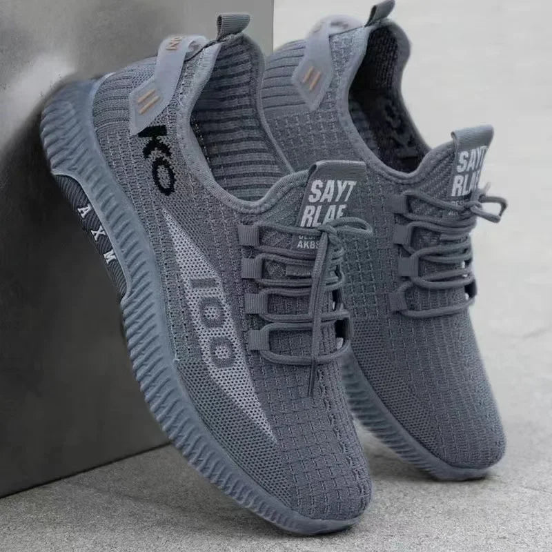 Sapatos antigos de pano para primavera e outono, solado macio, com malha respirável, antiderrapantes e resistentes ao desgaste. Calçado casual de cano baixo, ideal para trabalho.