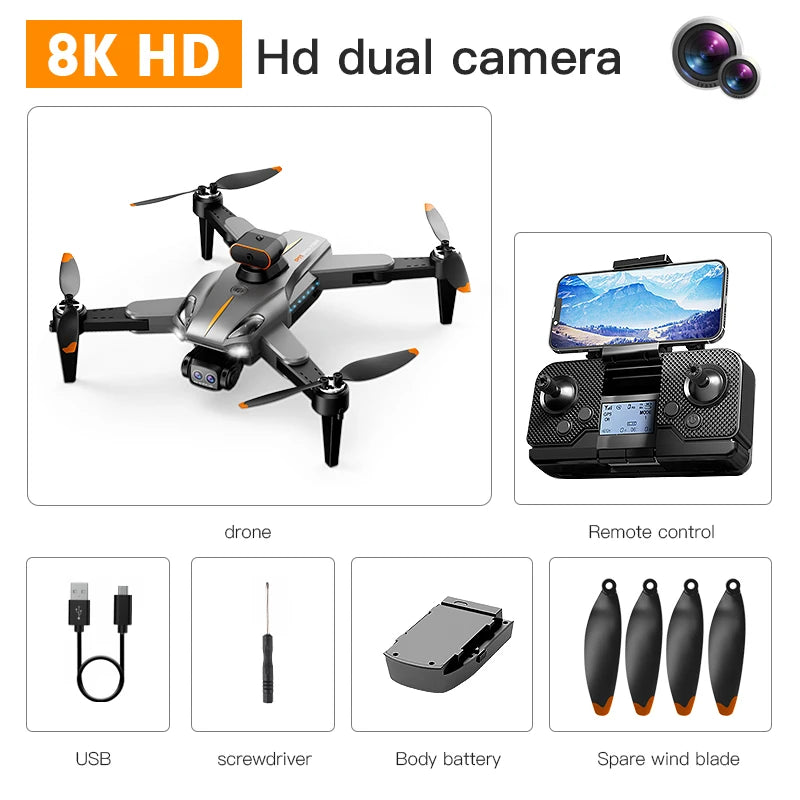 Drone Lenovo P11 Pro Max  5G GPS 8K Professional HD Fotografia Aérea Dual Camera Obstacle Avoidanc Brushless Quadrotor 10000M