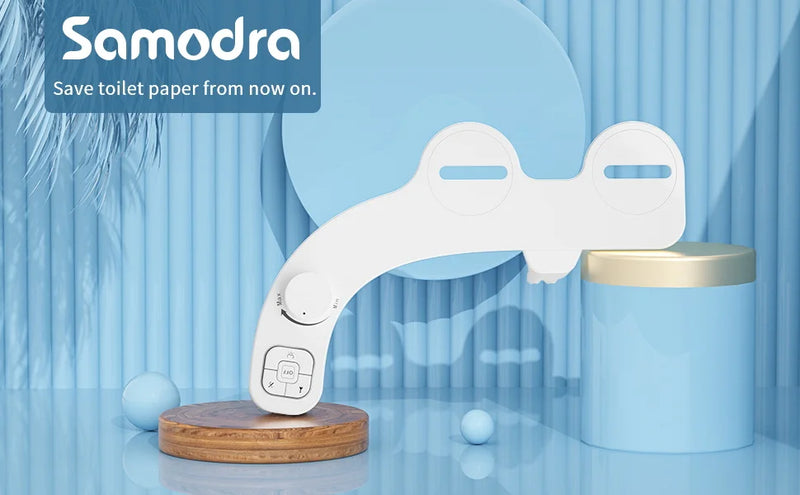 Bidê Não Elétrico SAMODRA – Higiene Superior com Bico Duplo Autolimpante (Lavagem Frontal e Traseira)  Conforto e Praticidade para seu Banheiro